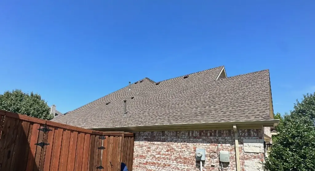 Completed roof replacement project in Upland